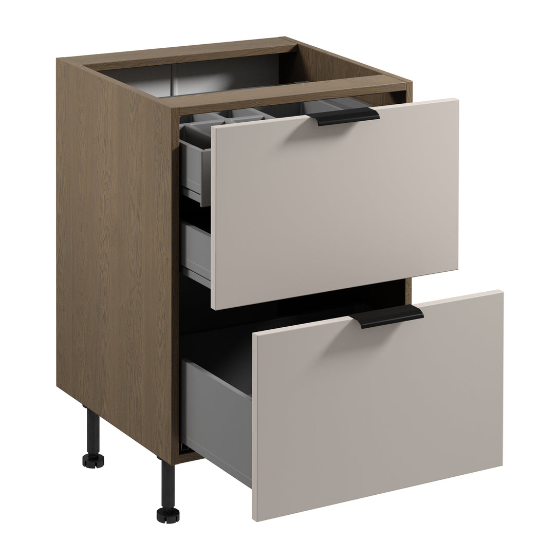 Unterschrank D60S2+1 AX - Sorento Beige - Funktionalität trifft modernes Design. - ROYAL24_MARKT