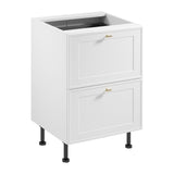 Unterschrank D60S2+1 AX - Sorento Weiß - Einfaches Design, große Wirkung. - ROYAL24_MARKT