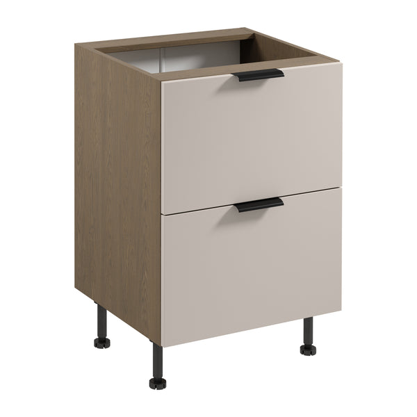 Unterschrank D60S2 AX - Sorento Beige - Praktisch und stilvoll in jeder Küche. - ROYAL24_MARKT