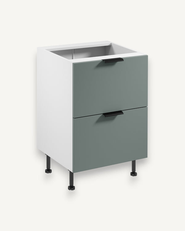 Unterschrank D60S2 AX - Sorento Weiß Grün - Funktionalität trifft auf elegantes Design. - ROYAL24_MARKT