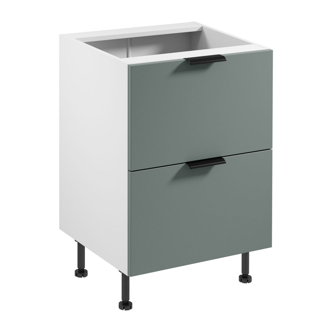 Unterschrank D60S2 AX - Sorento Weiß Grün - Funktionalität trifft auf elegantes Design. - ROYAL24_MARKT