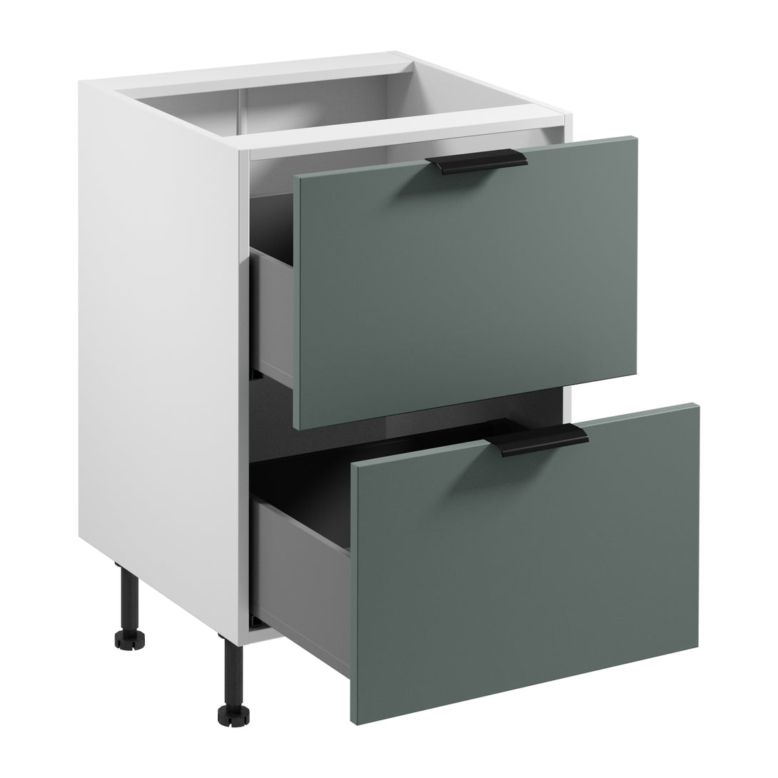 Unterschrank D60S2 AX - Sorento Weiß Grün - Funktionalität trifft auf elegantes Design. - ROYAL24_MARKT