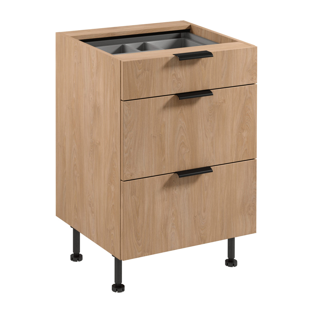Unterschrank D60S3 AX - Sorento - Der Unterschrank ist aus hochwertigen Holzmaterialien gefertigt. - ROYAL24_MARKT