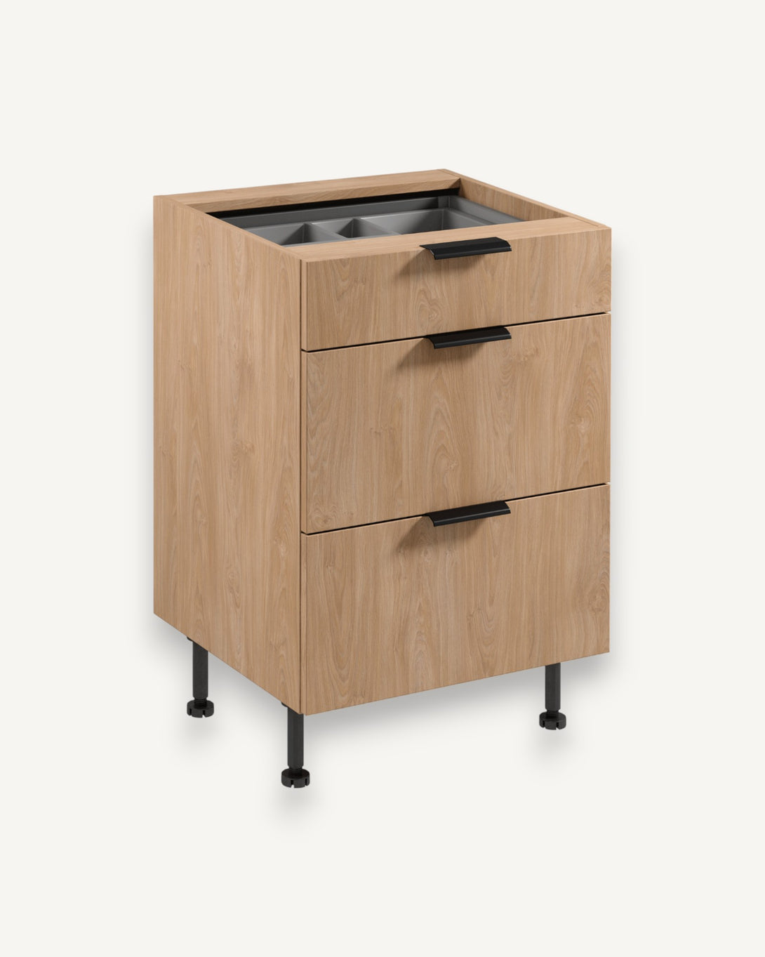 Unterschrank D60S3 AX - Sorento - Der Unterschrank ist aus hochwertigen Holzmaterialien gefertigt. - ROYAL24_MARKT