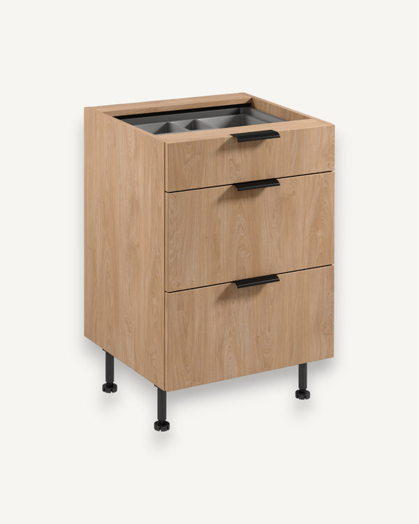 Unterschrank D60S3 AX - Sorento - Der Unterschrank ist aus hochwertigen Holzmaterialien gefertigt. - ROYAL24_MARKT