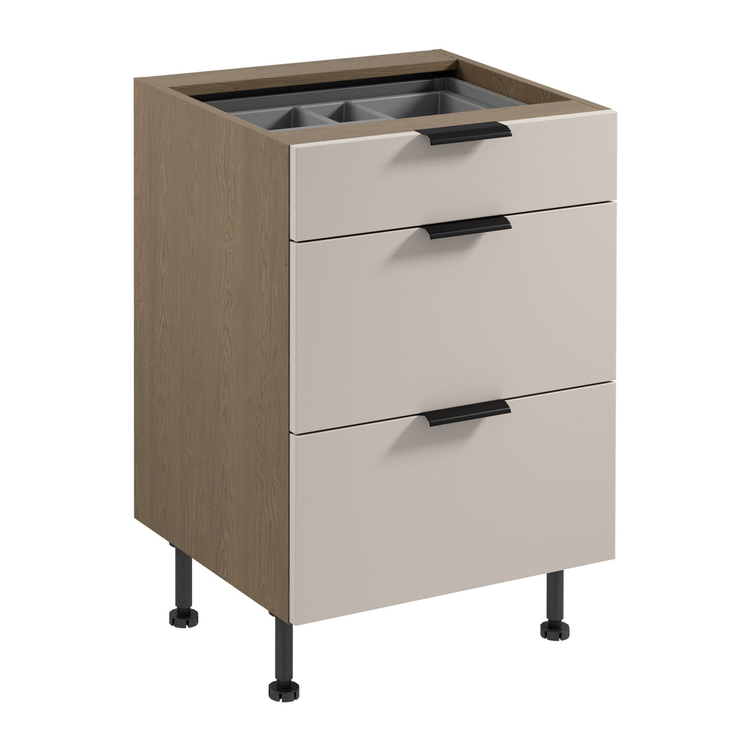 Unterschrank D60S3 AX - Sorento Beige - Die Basis für Ihre Küchenorganisation. - ROYAL24_MARKT
