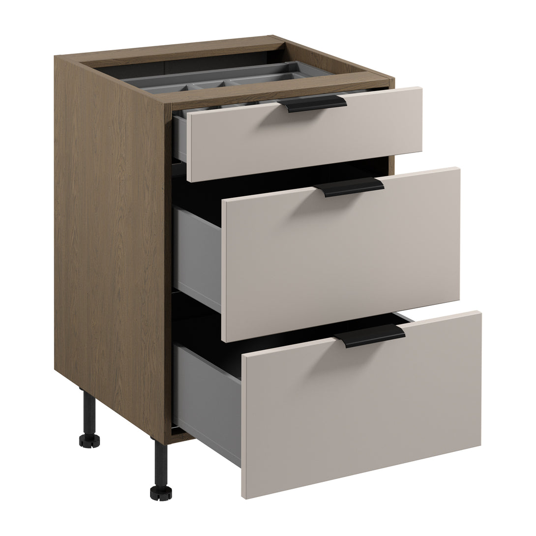 Unterschrank D60S3 AX - Sorento Beige - Die Basis für Ihre Küchenorganisation. - ROYAL24_MARKT
