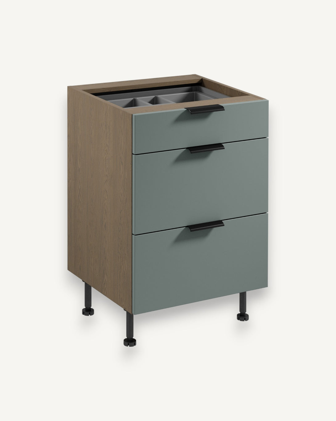 Unterschrank D60S3 AX - Sorento Grün - ROYAL24_MARKT