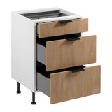 Winkelküche - L Form Sorento - Weiß Sonoma Eiche - K41-G360×220 cm - ROYAL24_MARKT