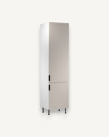 Hochschrank D60T P/L AX - Sorento Weiß Beige - Cleveres Stauraumwunder für kleine Küchen. - ROYAL24_MARKT