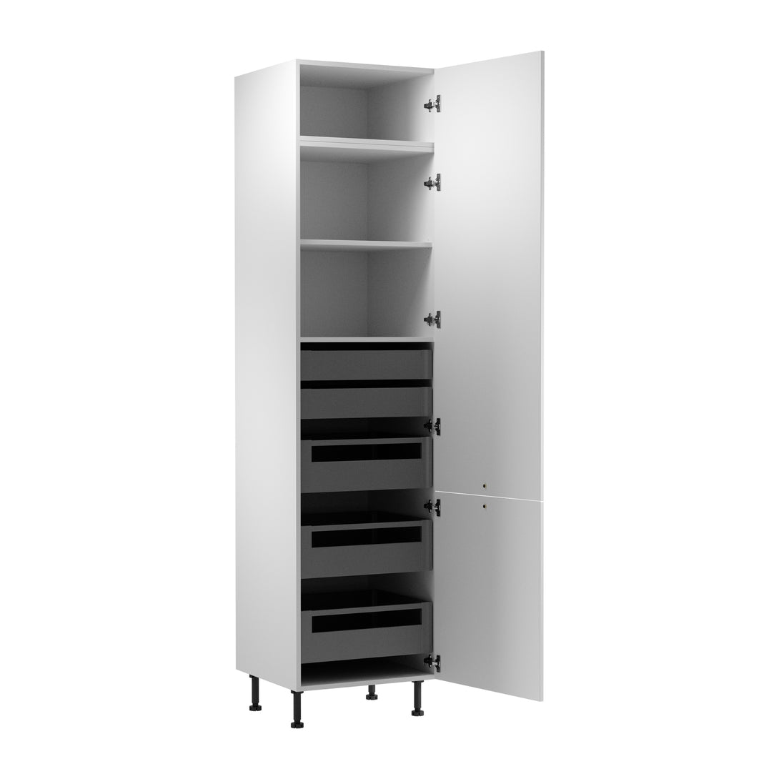 Hochschrank D60T P/L AX - Sorento Weiß - Funktion trifft auf Design in Perfektion. - ROYAL24_MARKT