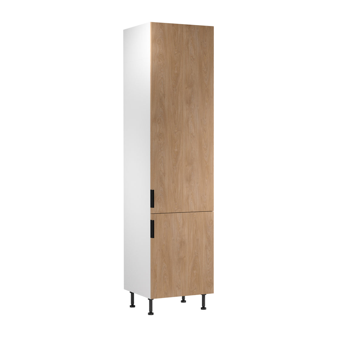 Hochschrank D60T P/L AX - Sorento Weiß Sonoma Eiche-Elegantes und vielseitiges Design für Ihre Küche. - ROYAL24_MARKT