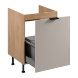 Spülenunterschrank mit Sortiereinsatz D60ZS AX - Sorento Beige Sonoma Eiche - nahtlose Integration für Ihre Küchemäß, passt zu jedem Einrichtungsstil. - ROYAL24_MARKT