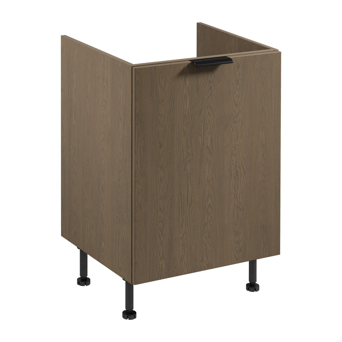 Spülenunterschrank mit Sortiereinsatz D60ZS AX - Sorento Dunkle Eiche - Optimale Lösung für Spülbereich und Ordnung. - ROYAL24_MARKT