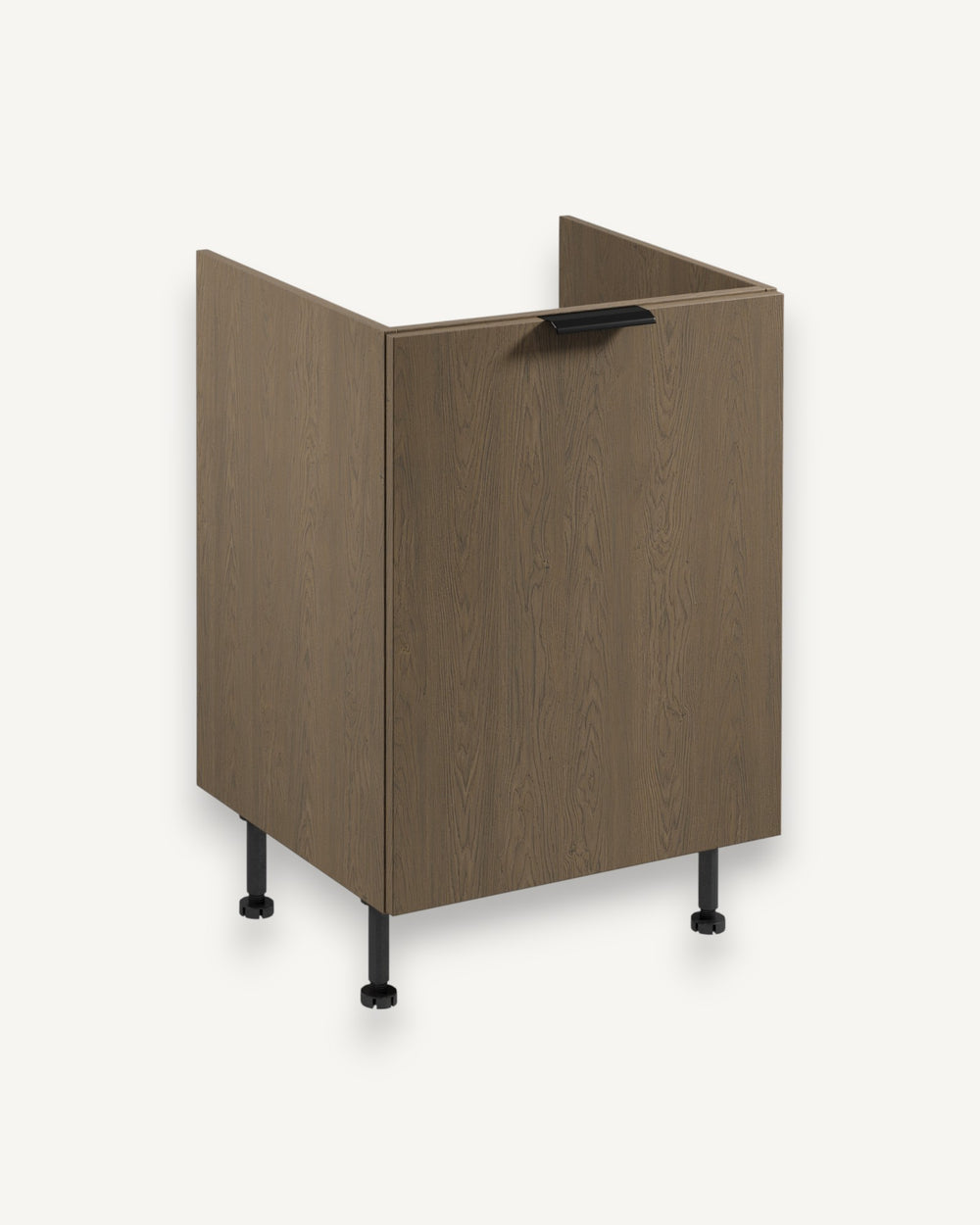 Spülenunterschrank mit Sortiereinsatz D60ZS AX – Sorento Dunkle Eiche – Optimale Lösung für Spülbereich und Ordnung.