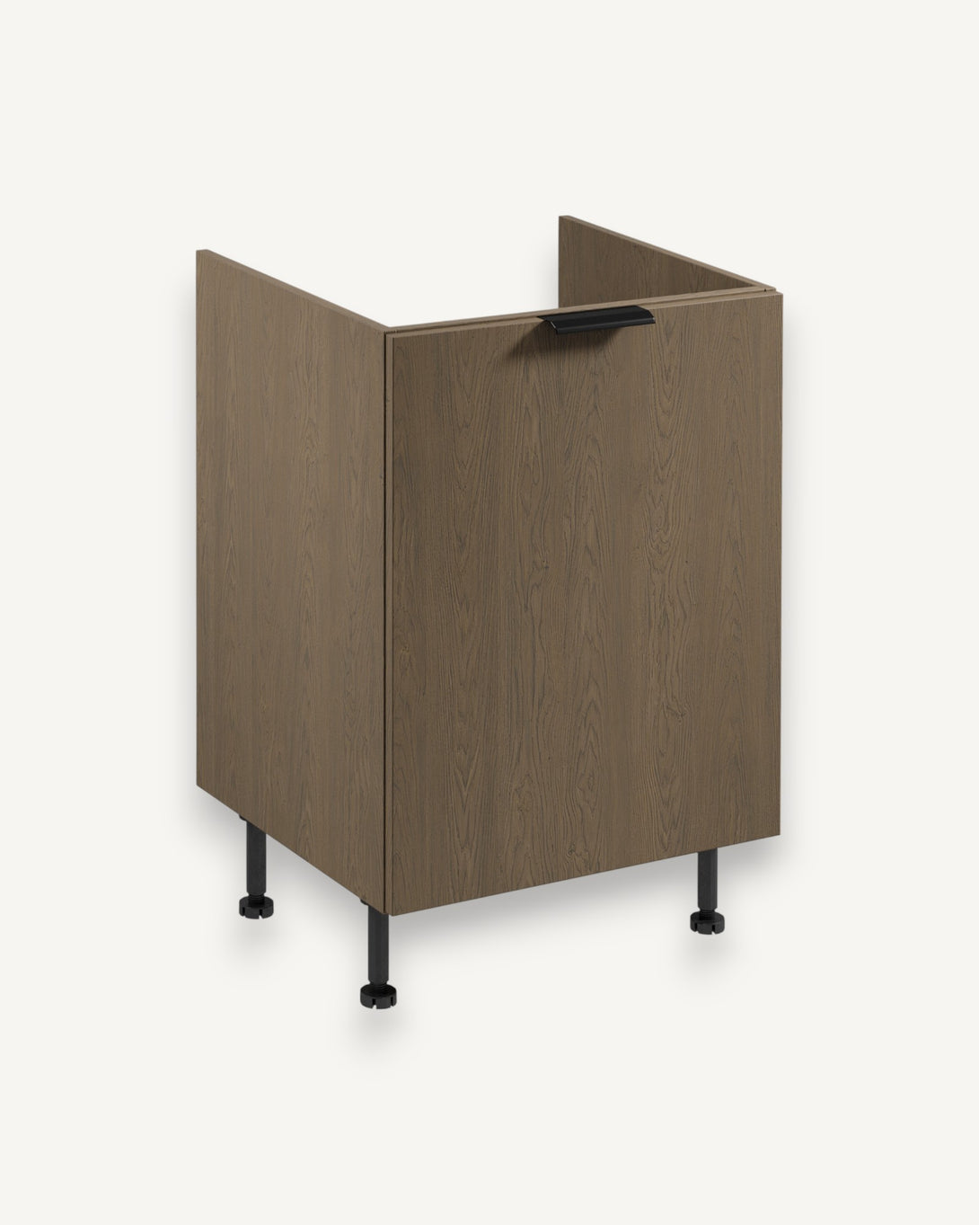 Spülenunterschrank mit Sortiereinsatz D60ZS AX - Sorento Dunkle Eiche - Optimale Lösung für Spülbereich und Ordnung. - ROYAL24_MARKT