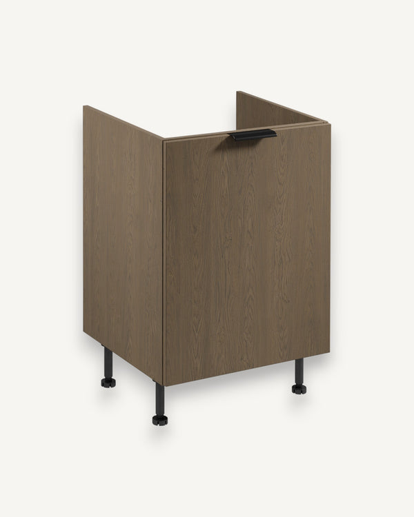 Spülenunterschrank mit Sortiereinsatz D60ZS AX - Sorento Dunkle Eiche - Optimale Lösung für Spülbereich und Ordnung. - ROYAL24_MARKT