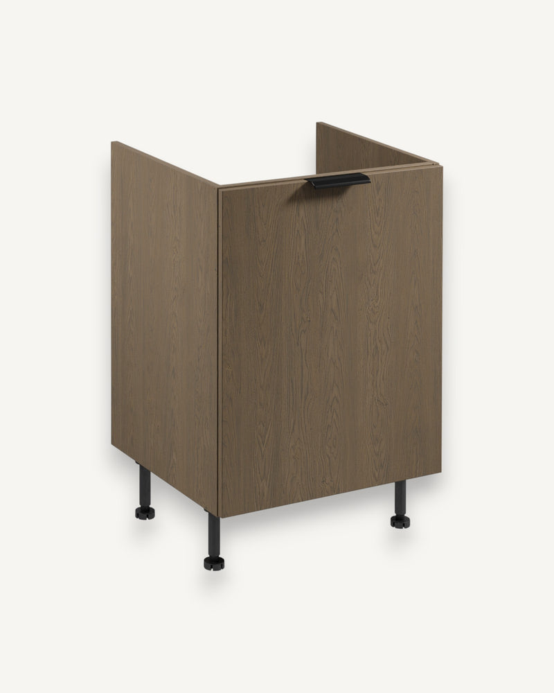 Spülenunterschrank mit Sortiereinsatz D60ZS AX - Sorento Dunkle Eiche - Optimale Lösung für Spülbereich und Ordnung.