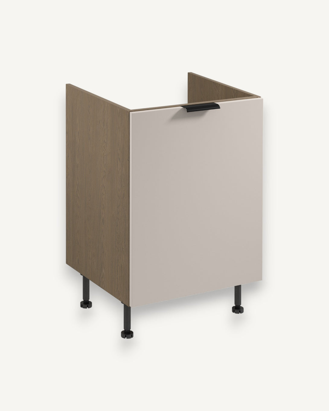 Spülenunterschrank mit Sortiereinsatz D60ZS AX - Sorento Beige - Clevere Lösungen für kleine Räume. - ROYAL24_MARKT