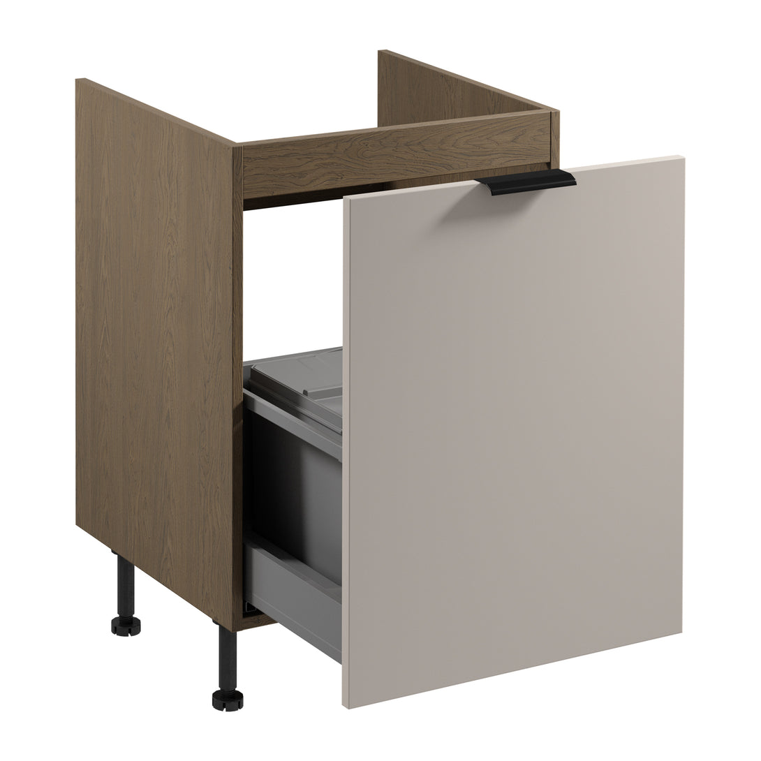 Unterschrank mit Sortiereinsatz D60ZS AX - Sorento Beige - Clevere Lösungen für kleine Räume. - ROYAL24_MARKT