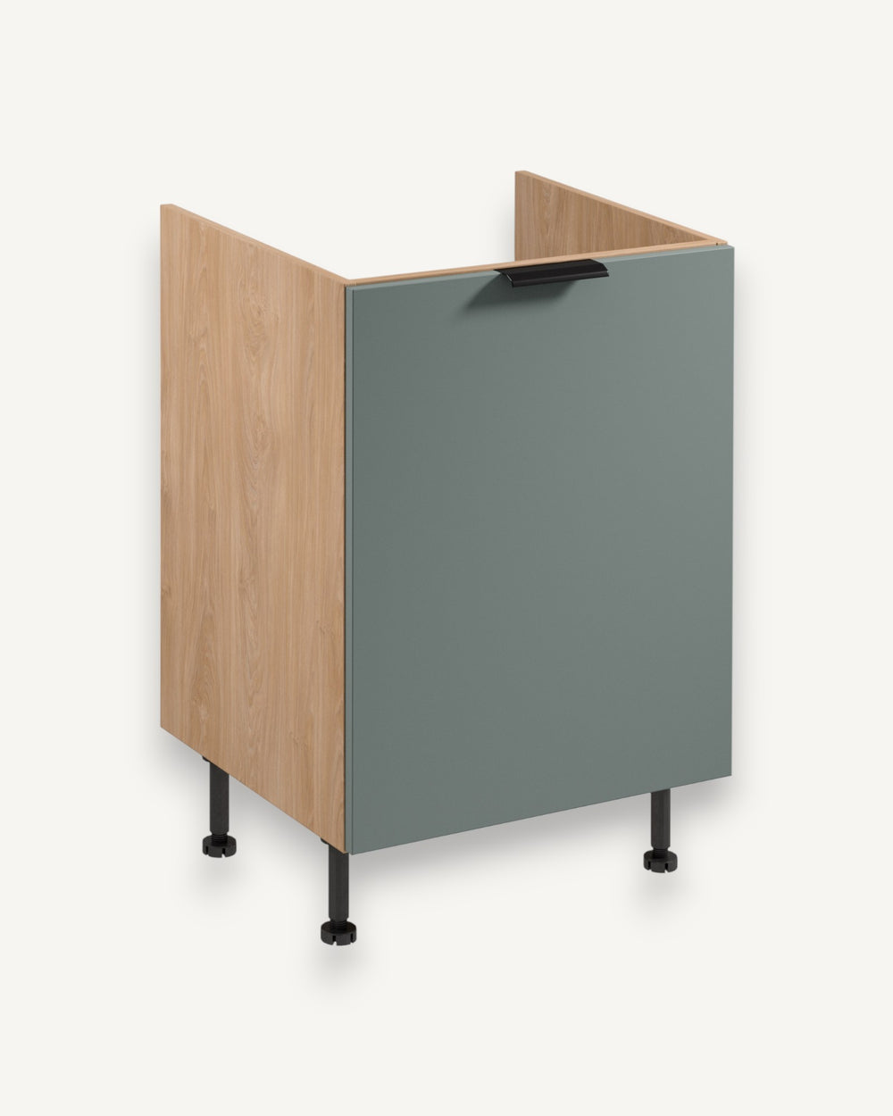 Spülenunterschrank D60Z P/L – Sorento Grün Sonoma Eiche – Mehr Platz unter der Spüle.
