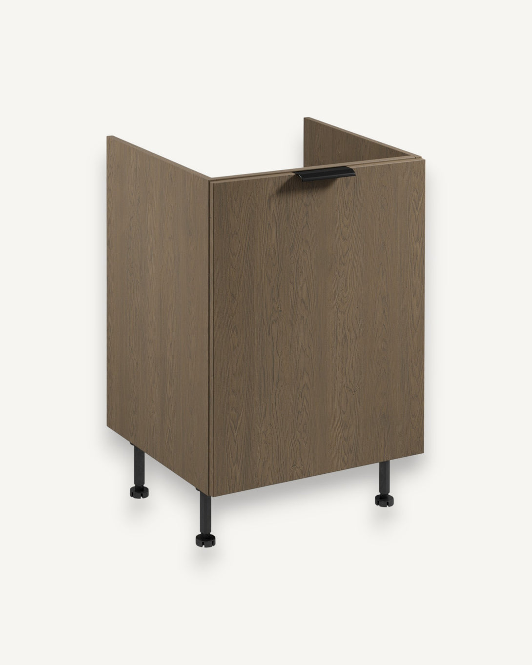 Spülenunterschrank D60Z P/L - Sorento Dunkle Eiche - Stilvoller Spülenunterschrank für Ihre Küche. - ROYAL24_MARKT