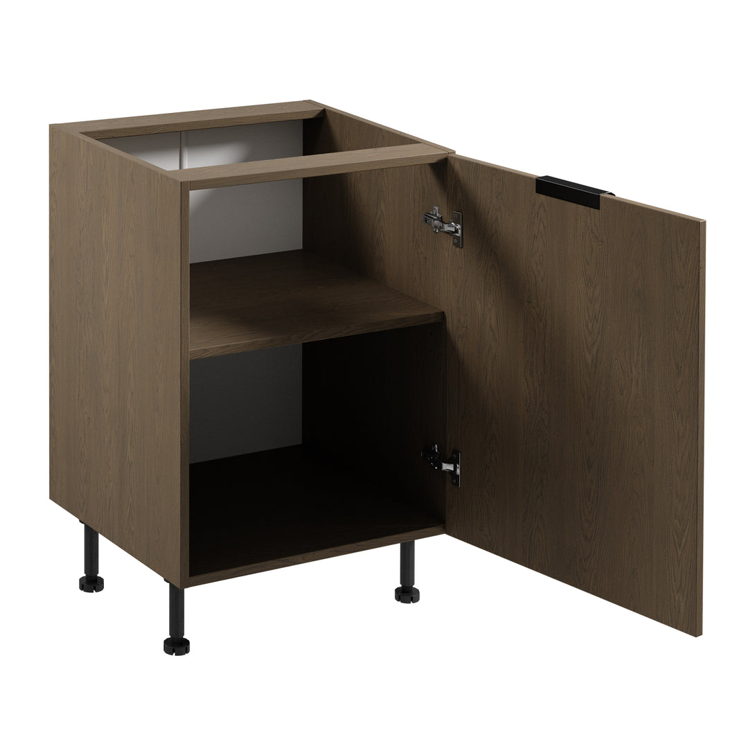 Unterschrank D60 P/L - Sorento Dunkle Eiche - Hochwertiger Stauraum mit edlem Look. - ROYAL24_MARKT