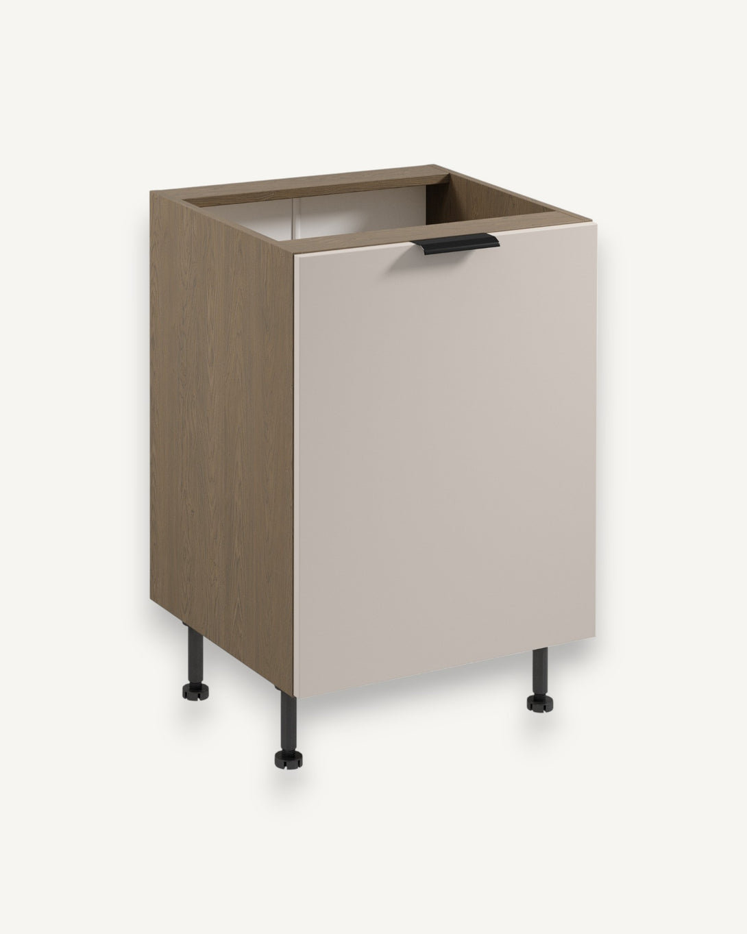 Unterschrank D60 P/L - Sorento Beige - Platzsparende Eleganz für Ihre Küche. - ROYAL24_MARKT
