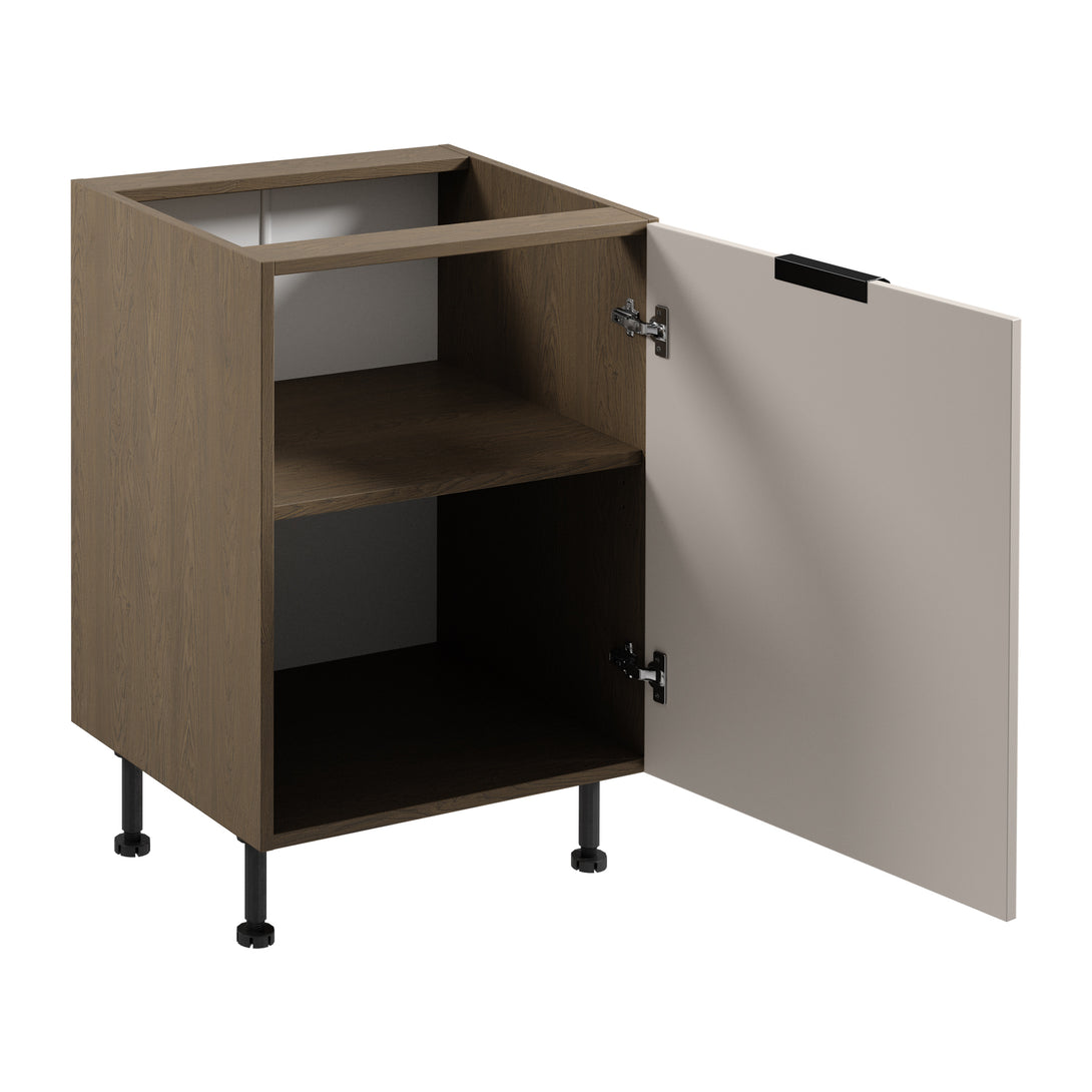 Unterschrank D60 P/L - Sorento Beige - Platzsparende Eleganz für Ihre Küche. - ROYAL24_MARKT