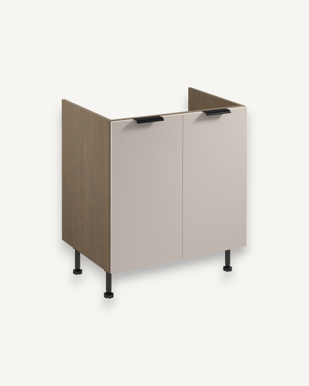 Spülenunterschrank D80Z – Sorento Beige – Ordnung und Design in perfekter Harmonie.