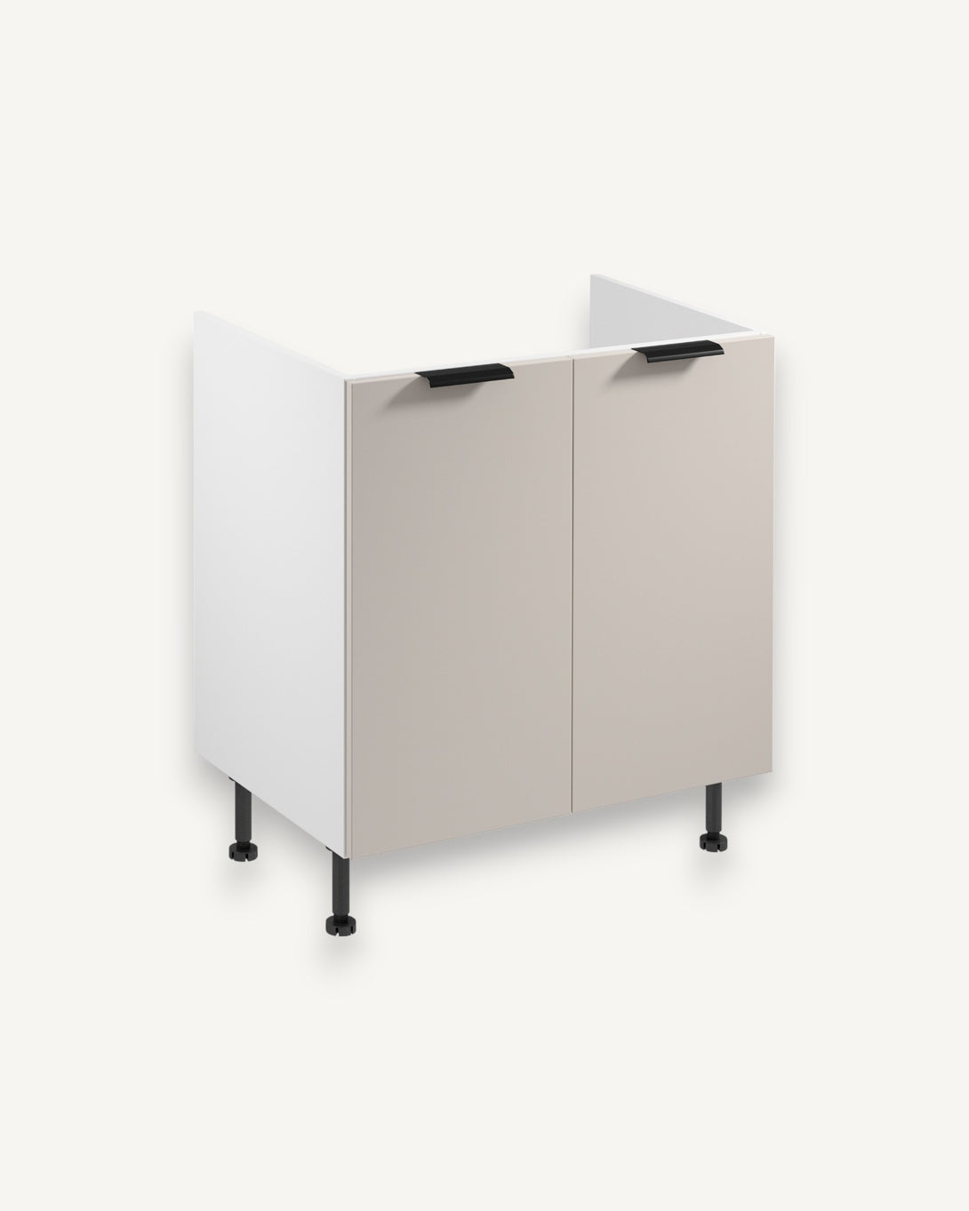 Spülenunterschrank D80Z - Sorento Weiß Beige - Maximale Nutzung des unteren Raums. - ROYAL24_MARKT