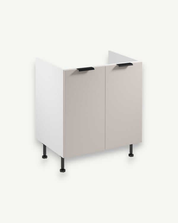 Spülenunterschrank D80Z - Sorento Weiß Beige - Maximale Nutzung des unteren Raums. - ROYAL24_MARKT