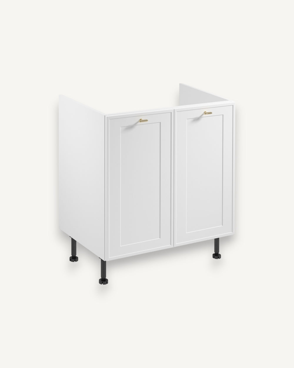 Spülenunterschrank D80Z – Sorento Weiß – Perfekte Lösung für zeitgemäße Küchen.