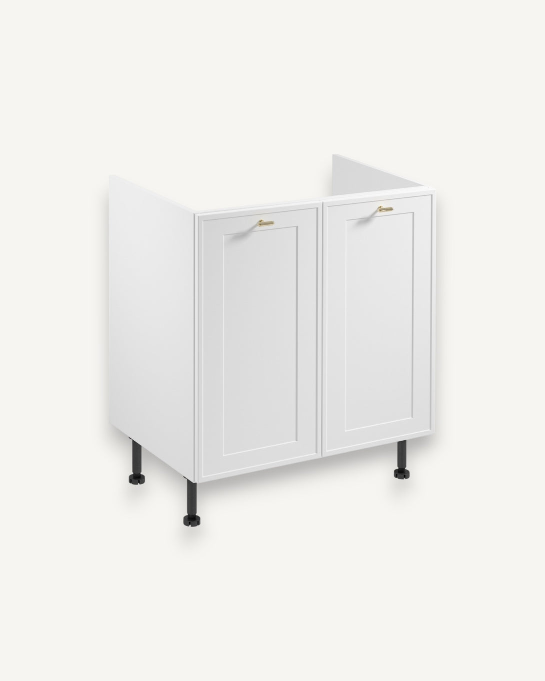 Spülenunterschrank D80Z - Sorento Weiß - Perfekte Lösung für zeitgemäße Küchen. - ROYAL24_MARKT