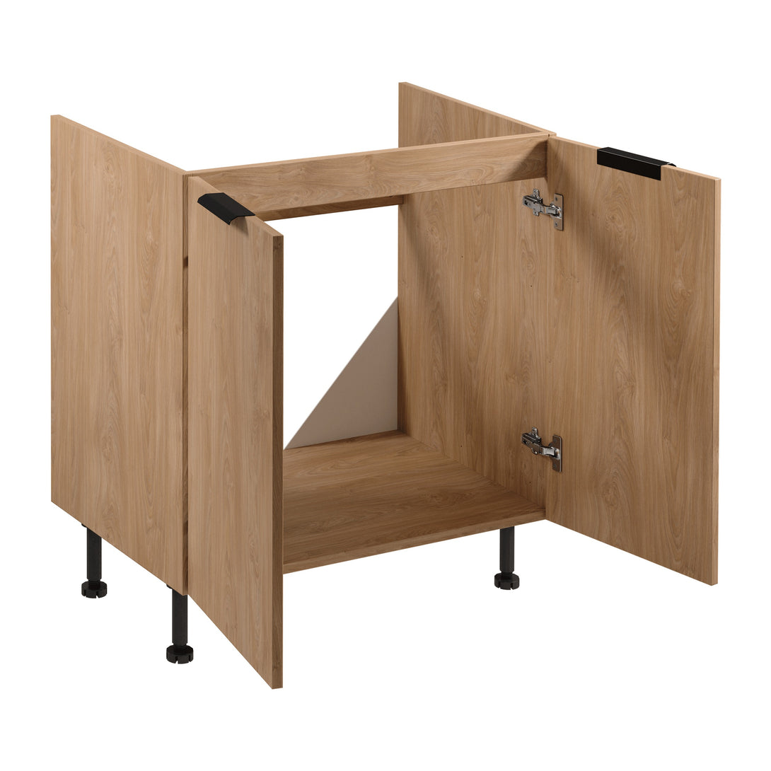 Küchenzeile - Sorento - Beige & Sonoma Eiche (Matt) - K46-G200 cm. - ROYAL24_MARKT