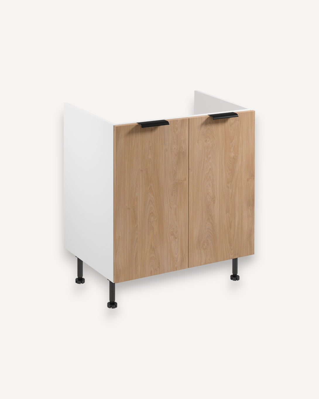 Spülenunterschrank D80Z - Sorento Weiß Sonoma Eiche - Ein wichtiges Stück für Ihre Küche. - ROYAL24_MARKT