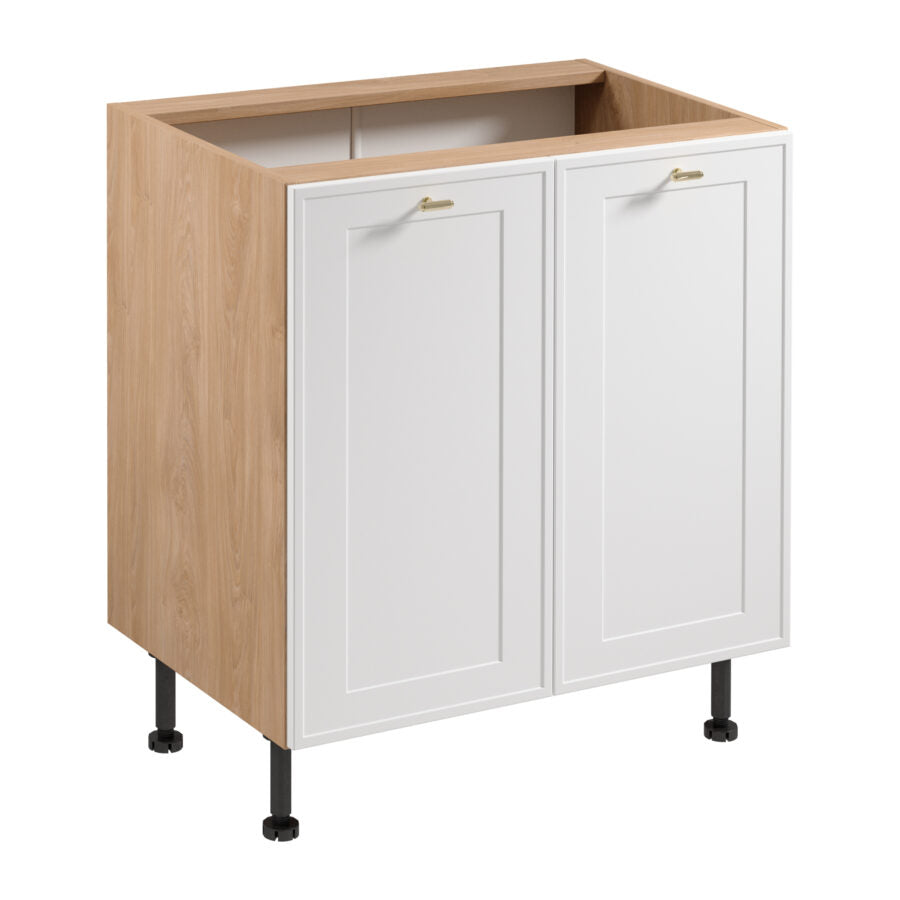 Unterschrank D80 - Sorento Sonoma Eiche Weiß - Eine präzisere Anordnung für eine elegante Küche. - ROYAL24_MARKT