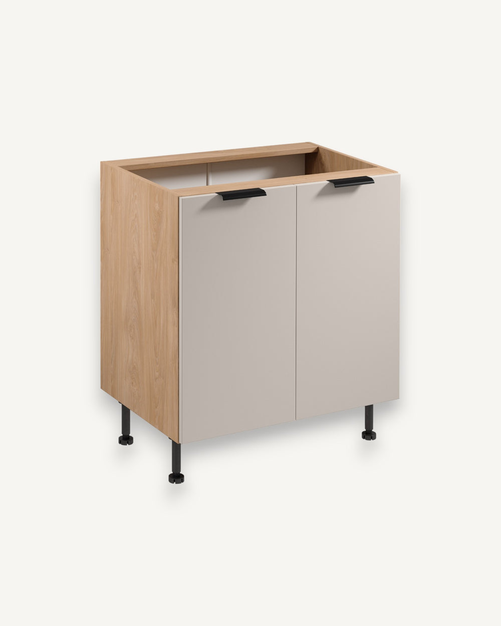 Unterschrank D80 – Sorento Beige Sonoma Eiche – Für ein einheitliches Küchenbild.