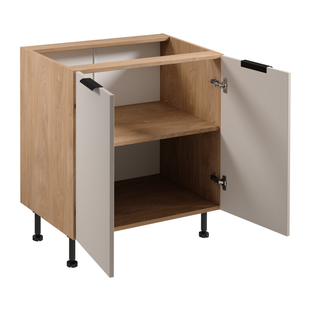 Unterschrank D80 - Sorento Beige Sonoma Eiche -  für ein einheitliches Küchenbild - ROYAL24_MARKT