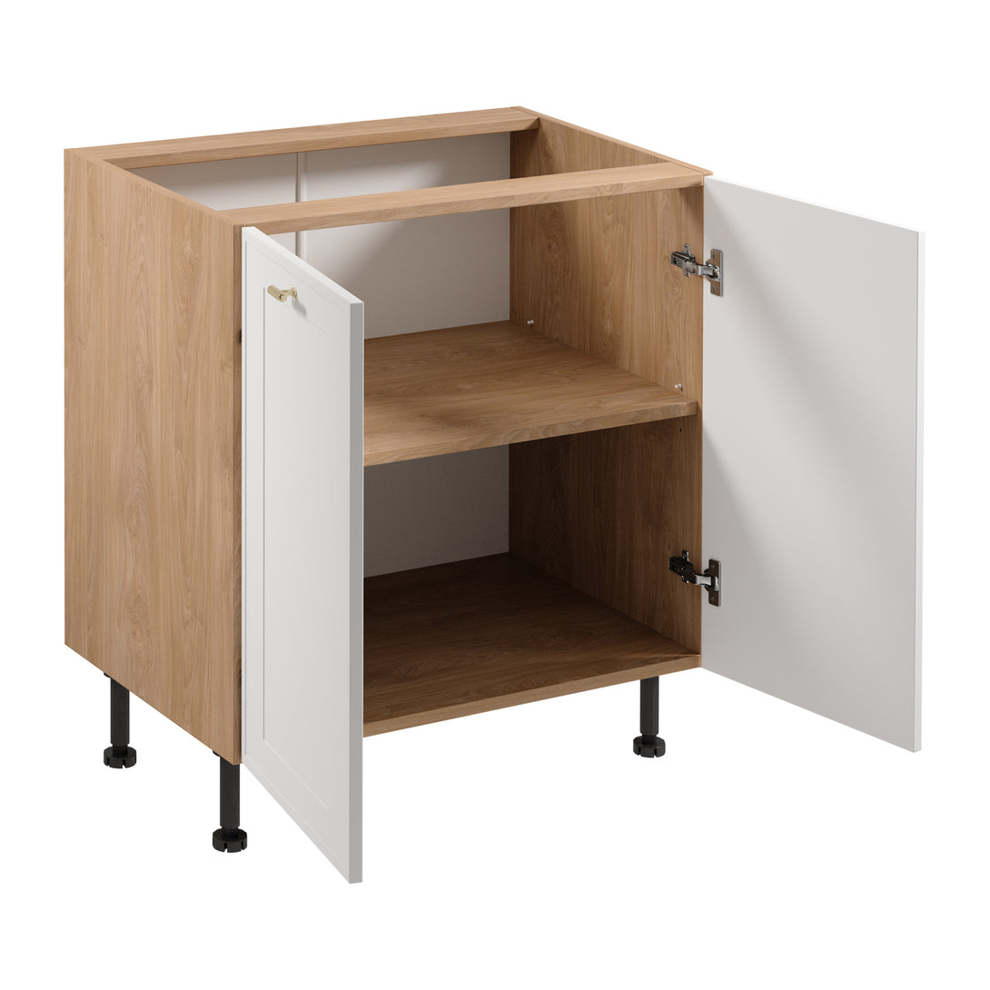 Unterschrank D80 - Sorento Sonoma Eiche Weiß - Eine präzisere Anordnung für eine elegante Küche. - ROYAL24_MARKT