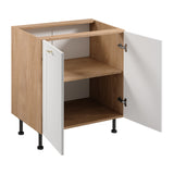 Unterschrank D80 - Sorento Sonoma Eiche Weiß - Eine präzisere Anordnung für eine elegante Küche. - ROYAL24_MARKT