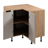 Eckunterschrank D90N - Sorento Beige Sonoma Eiche - praktische Stauraumlösung für Ihre Küche - ROYAL24_MARKT