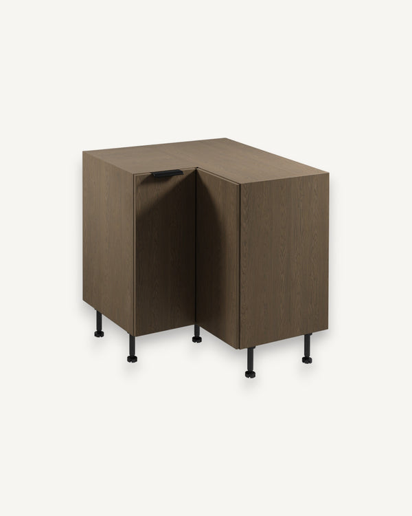 Eckunterschrank D90N - Sorento Dunkle Eiche - Clevere Lösung für schwierige Ecken. - ROYAL24_MARKT
