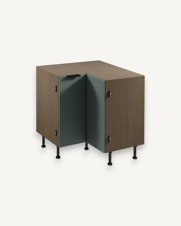 Eckunterschrank D90N - Sorento Grün - Effiziente Nutzung jeder Ecke. - ROYAL24_MARKT