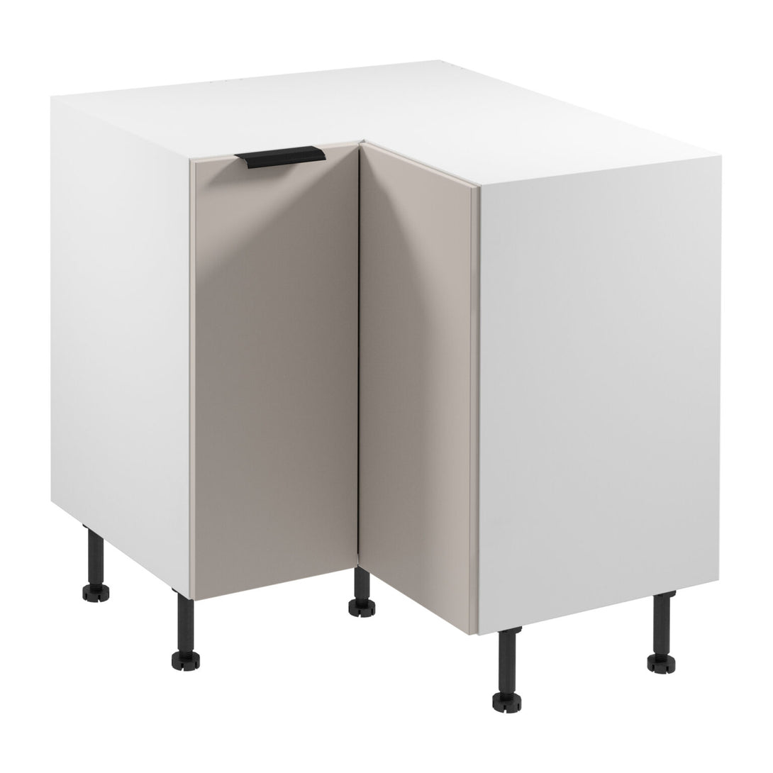 Eckunterschrank D90N - Sorento Weiß Beige - Cleverer Stauraum für jede Ecke. - ROYAL24_MARKT