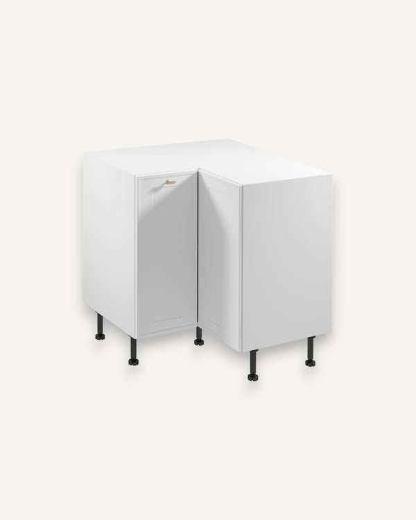 Eckunterschrank D90N - Sorento Weiß - Optimaler Stauraum für jede Ecke. - ROYAL24_MARKT