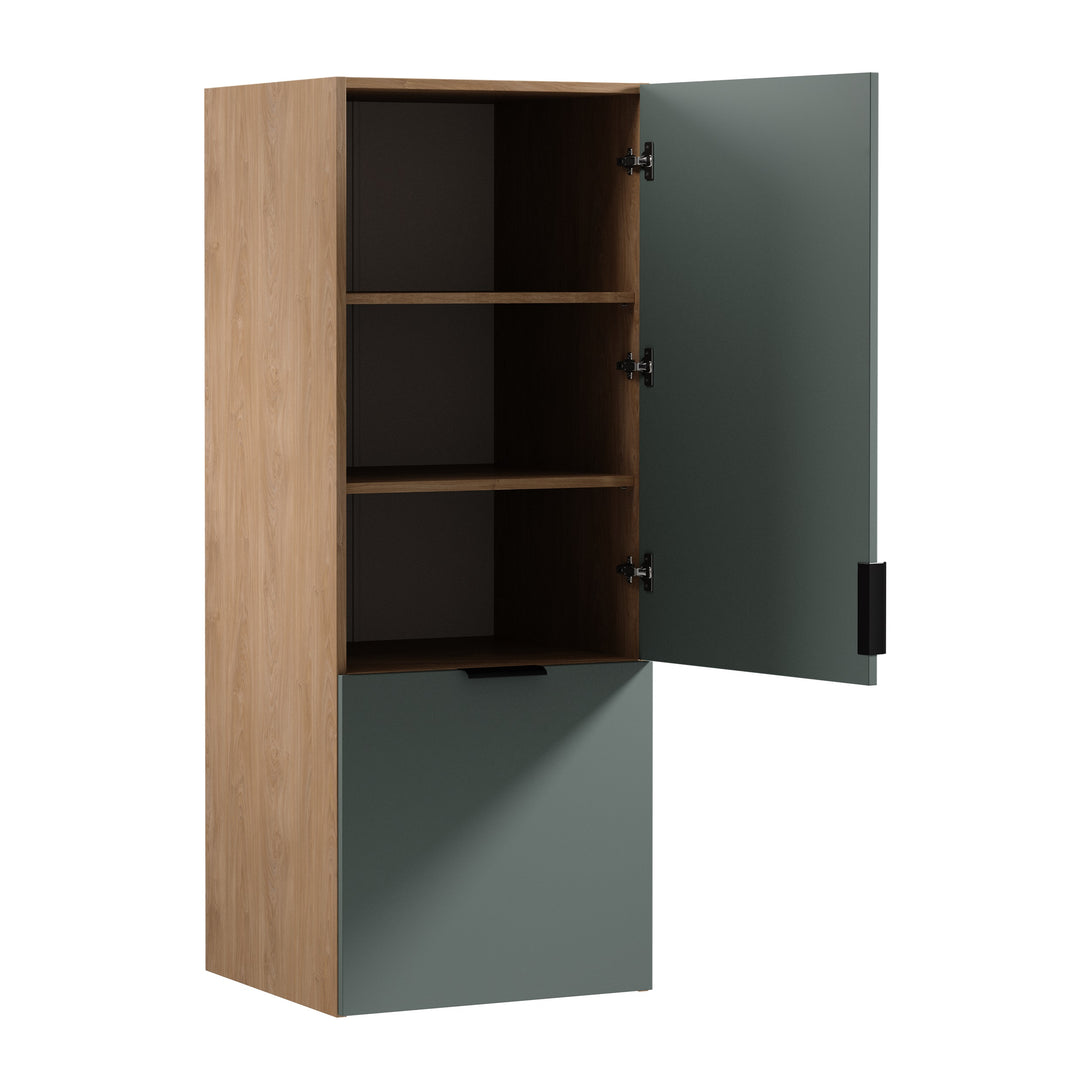 Hängeschrank N60N - Sorento Grün Sonoma Eiche - Perfekte Organisation für jedes Zuhause. - ROYAL24_MARKT