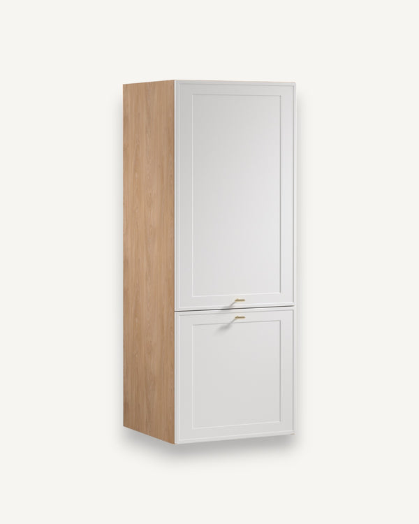 Hängeschrank N60N - Sorento Sonoma Eiche Weiß - Effiziente Organisation für eine stilvolle Küche. - ROYAL24_MARKT