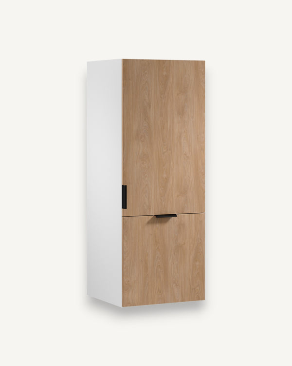 Hängeschrank N60N - Sorento Weiß Sonoma Eiche - Für eine gute Organisation Ihrer Küchenutensilien. - ROYAL24_MARKT