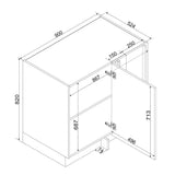 Eckunterschrank DNP P/L – Emverra – Gerade mit Blindteil